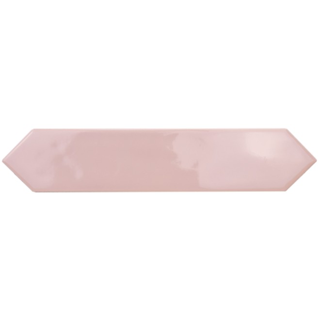 Rustic Wandtegel Spike 5x25cm Spike Glossy Pink